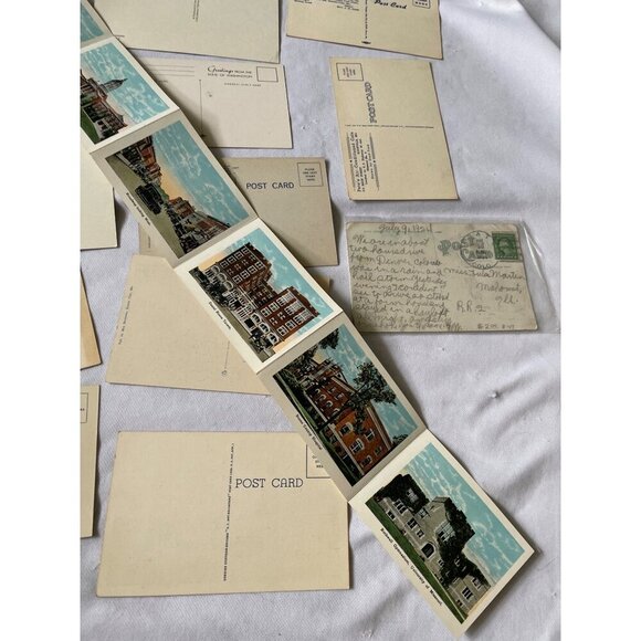 Vintage Missouri Postcards Lot Of 12 With Fold-Out Set - Picture 4 of 7